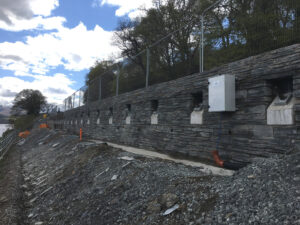 A494 Llanycil, Retaining Wall Construction