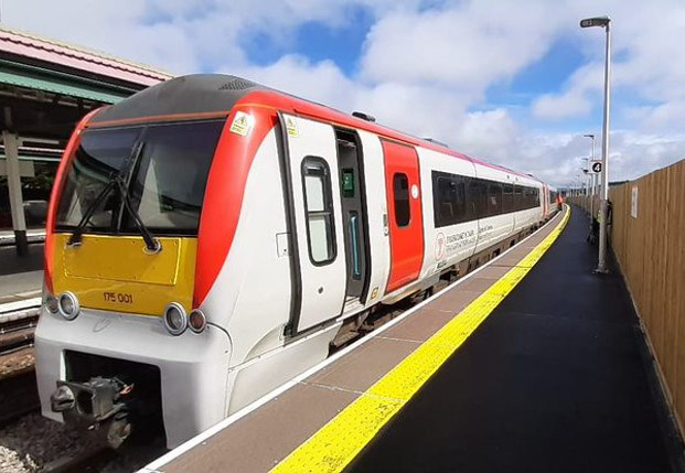 Newly refurbished Platform 4, Swansea